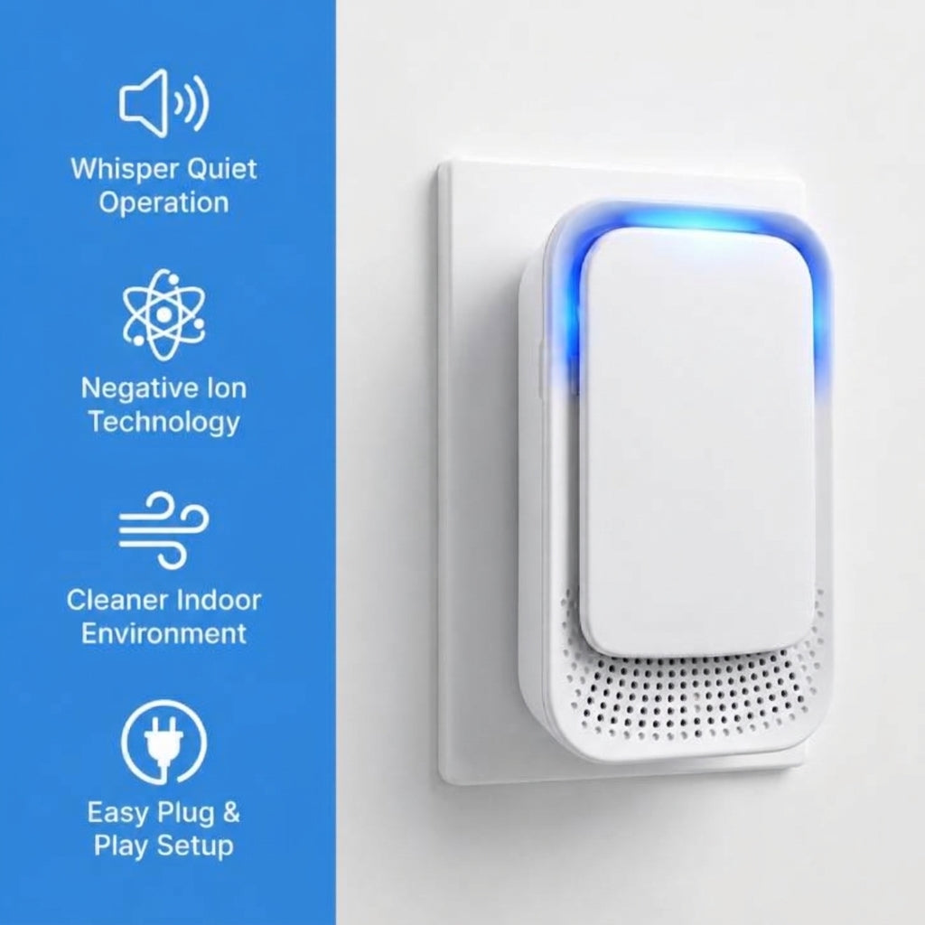 Livenly ionizer features: whisper quiet, plug and play